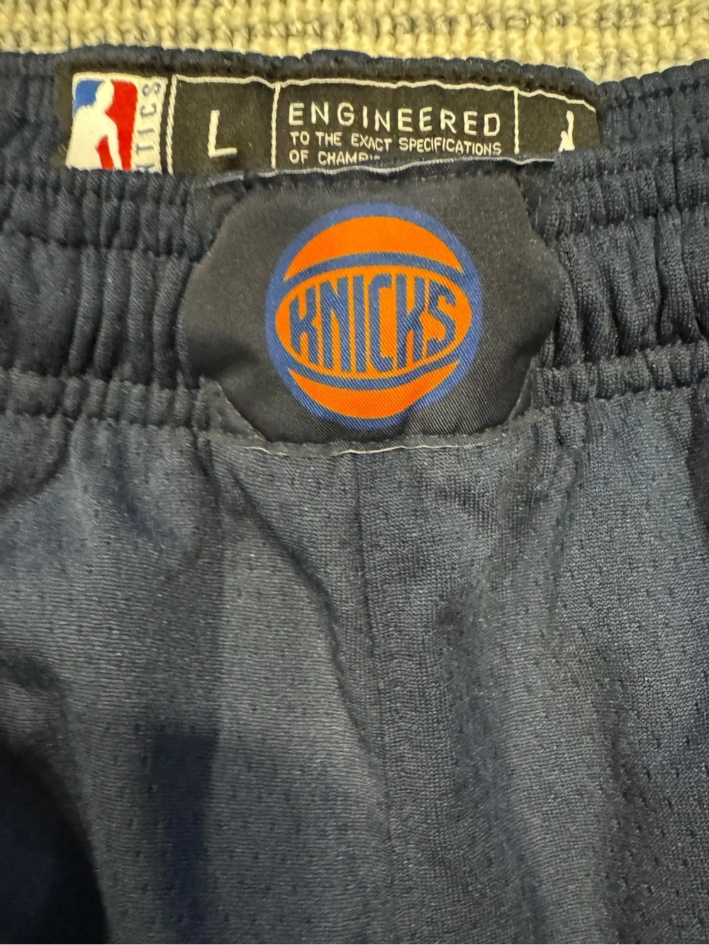 Boys Knicks Shorts. Size L. Excellent Preowned condition.